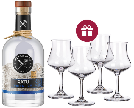 Ratu 10 Years Old, Premium Fiji White Rum 0,7l + dárek