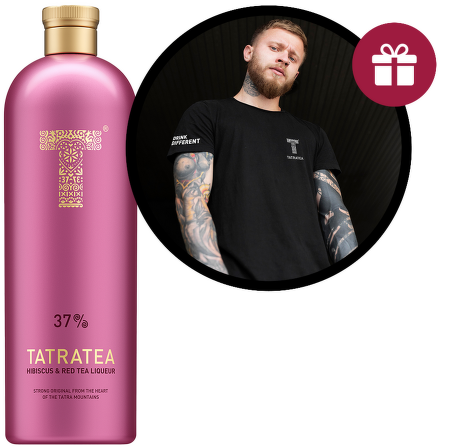 Tatratea 37% Hibiscus & Red Tea liqueur 0,7l + dárek
