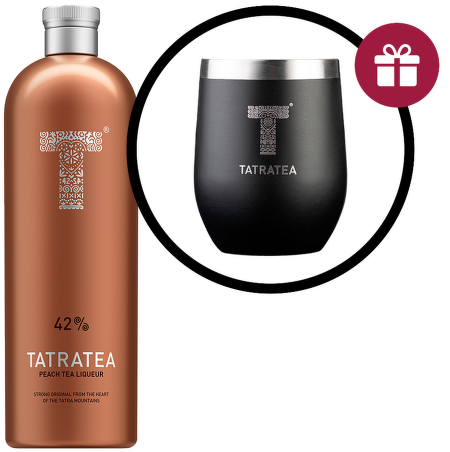 Tatratea 42% Peach Tea liqueur 0,7l + dárek