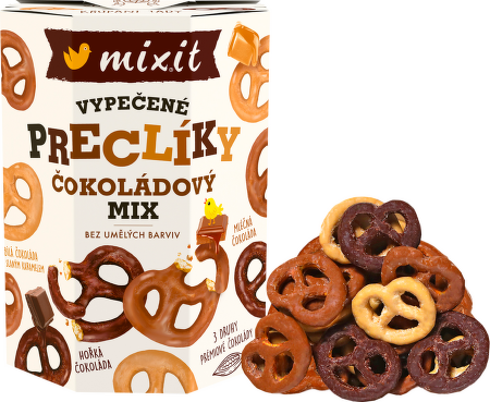 Mix preclíků v čokoládě 250g, Mixit