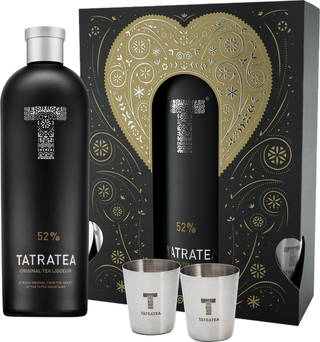 Tatratea 52% Original Tea liqueur 0,7l + 2 pohárky