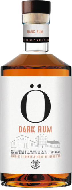 Ö Dark Rum, Small Batch Finnish Premium Rum from Fiskarr´s Oak  0,7l