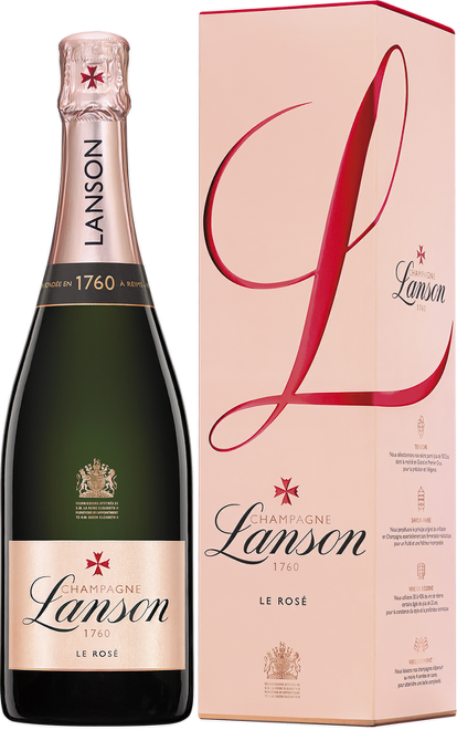 Lanson Rosé Label Brut box 0,75l