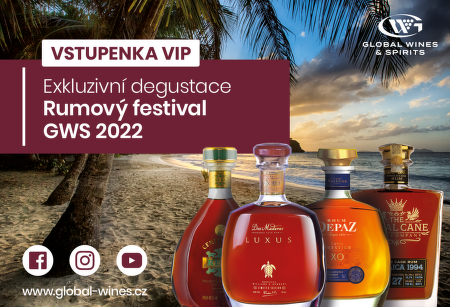 Vstupenka VIP na degustaci RumFest GWS 23.6.2022 Karlín