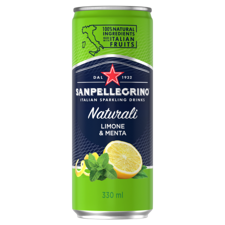 Sanpellegrino Limonata & Menta, plech, 33cl