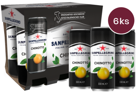 Sanpellegrino Chinotto plech 0,33l - 6 ks