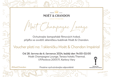 voucher na Moet na KVIFF