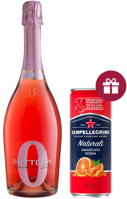 Bottega Sparkling Zero Rosé - nealkoholické víno