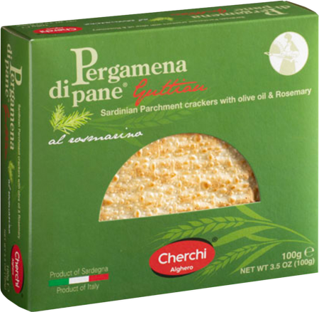 Pergamena di Pane, italské chlebové placky, rozmarýn, 100g