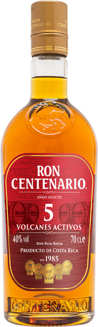 Centenario Rum 5 Volcanes Activos 0,7l