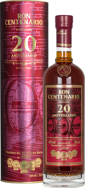 Centenario Rum 20 Years Old Fundación 0,7l