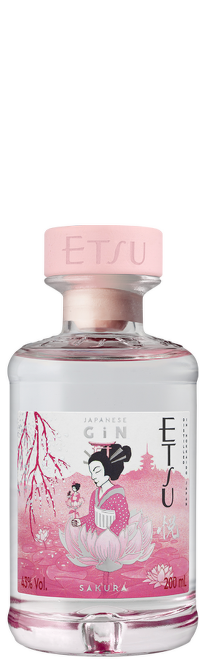 Etsu Sakura Japanese gin 43% 200ml