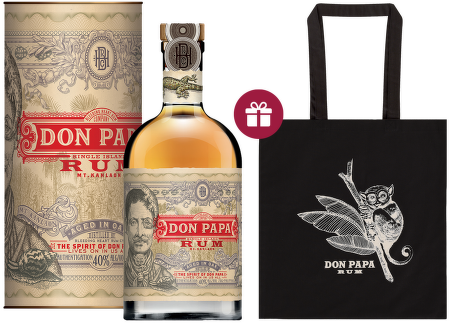 Don Papa 7 Years Old box + dárek