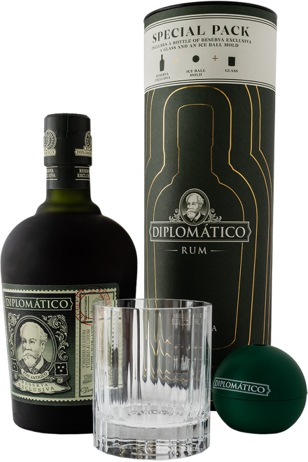 Diplomatico Reserva Exclusiva 0,7l + sklenice a tvořítko na led