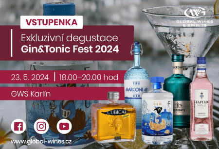 Vstupenka na degustaci 23.5.2024 Karlín GinFest