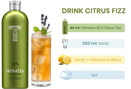 Tatratea 32% Citrus Tea liqueur 0,7l