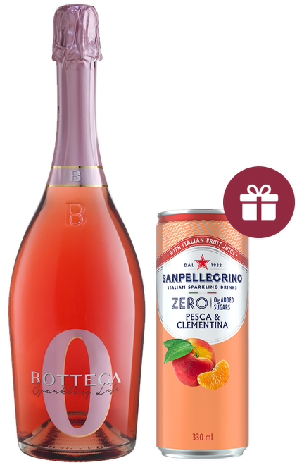 Bottega Sparkling Zero Rosé - nealkoholické víno