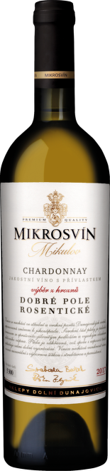 Chardonnay, výběr z hroznů, "Dobré Pole, Rosentické", Mikrosvín