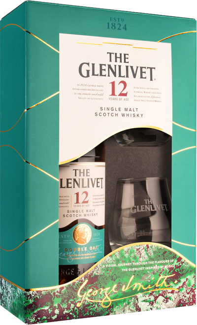 Glenlivet 12 Years Old 0,7l + sklenice
