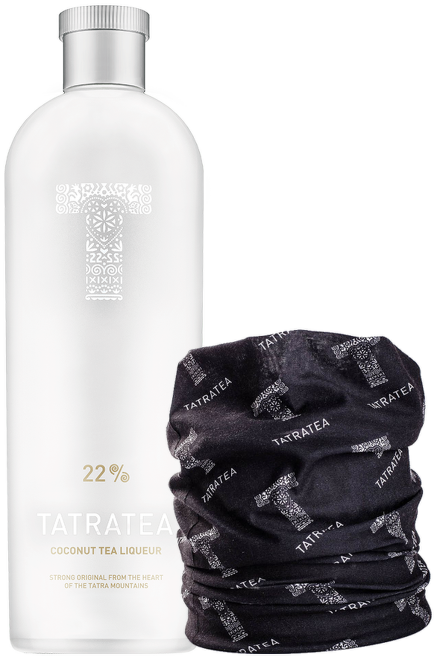 Tatratea 22% Coconut Tea liqueur 0,7l + dárek: Tatratea šátek