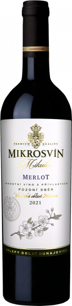 Merlot, pozdní sběr, "Flower Line", Mikrosvín