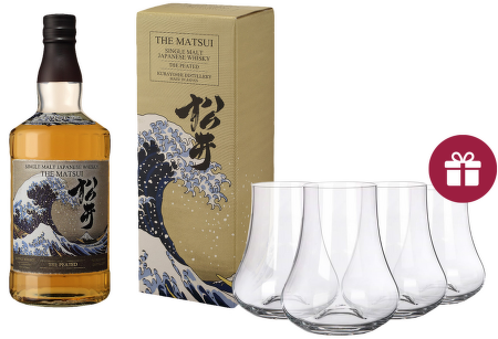 Matsui Peated whisky 0,7l + dárek