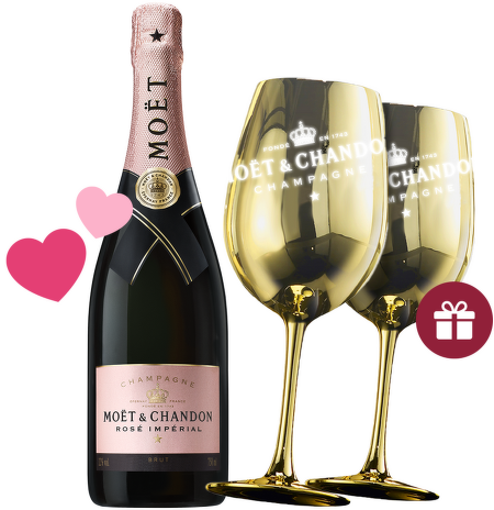Moët & Chandon Rosé Imperial 0,75l + sklenice