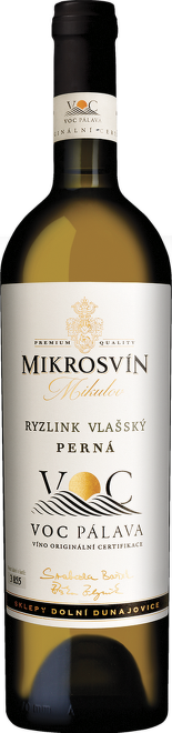 Ryzlink vlašský, VOC, Pálava, Mikrosvín