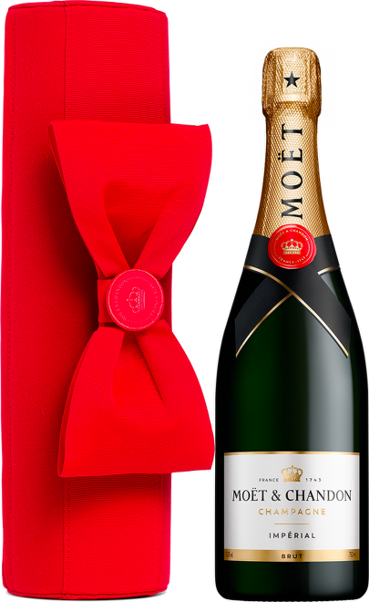 Moët & Chandon Brut Impérial Festive Bow Pouch 0,75l