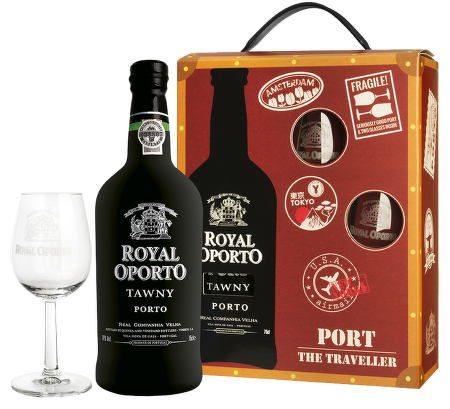 Royal Oporto Tawny Traveller box + 2 sklenice