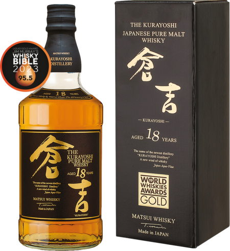 Kurayoshi Pure Malt 18 Years Old Japanese Whisky 0,7l