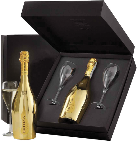 Bottega Gold Prosecco Spumante Brut DOC + 2 sklenice
