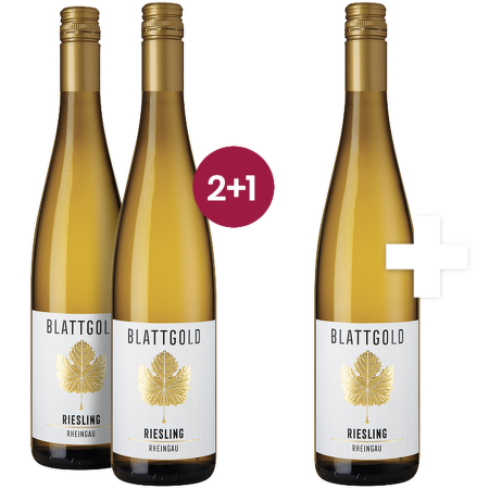 Riesling trocken Blattgold Rheingau 2+1