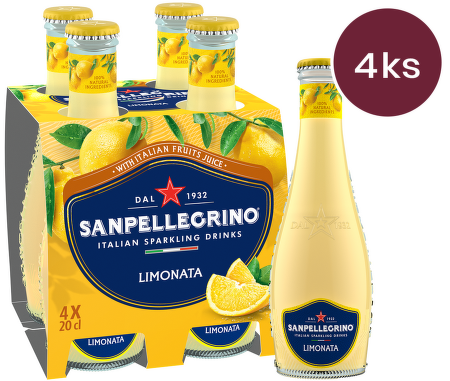 Sanpellegrino Limonata sklo 20cl - 4 ks