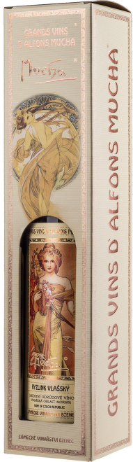 Ryzlink vlašský, jakostní, Grands Vins d´Alfons Mucha, Zámecké vinařství Bzenec