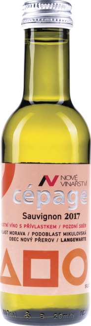 Sauvignon Blanc Cépage, pozdní sběr, mini, Nové Vinařství