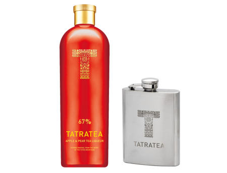 Tatratea 67% Apple & Pear Tea liqueur 0,7l + placatka