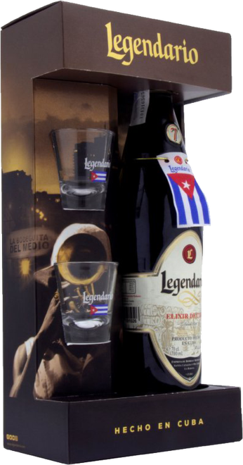 Legendario Elixir de Cuba 7 Years Old 0,7l + sklenice