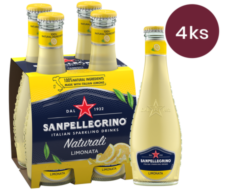 Sanpellegrino Limonata sklo 20cl - 4 ks