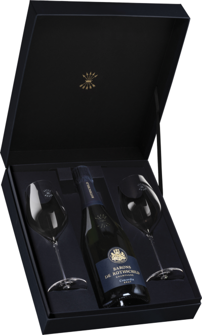 Barons de Rothschild Concordia Brut 0,75l (Romantic box + sklenice)