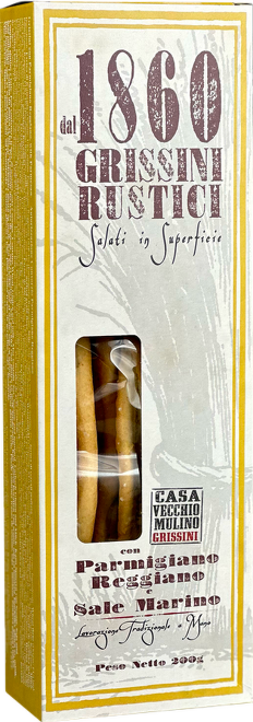 Rustikální tyčinky Grissini s parmazánem DOP, 200g