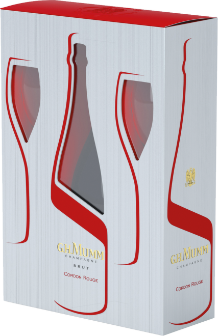 Mumm Cordon Rouge 0,75l + sklenice