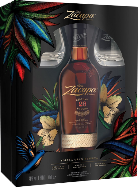 Ron Zacapa Solera Gran Reserve 23 0,7l + sklenice