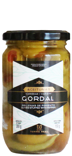 Torres Gordal olivy 280g s paprikou