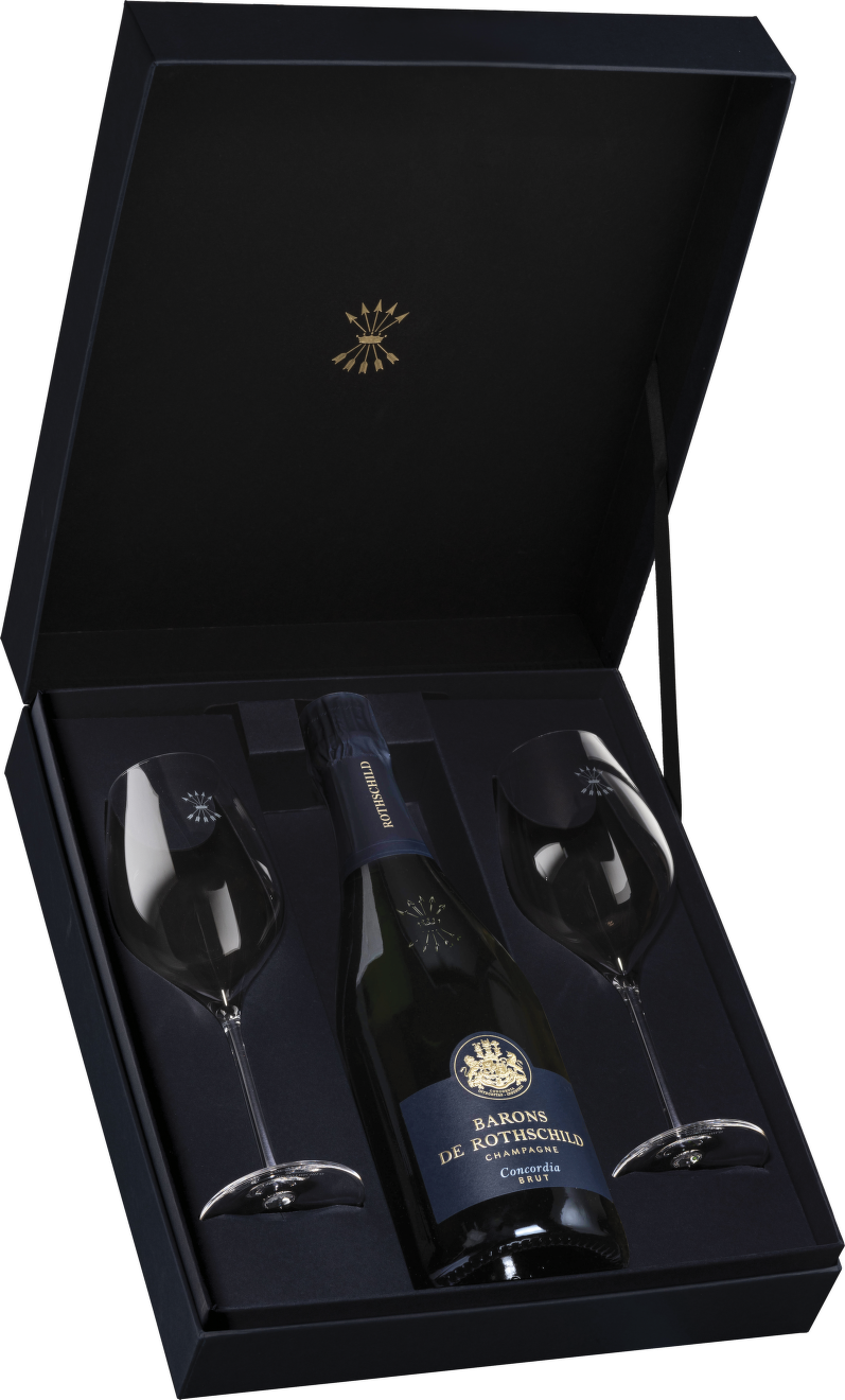 Barons de Rothschild Concordia Brut 0,75l (Romantic box + sklenice