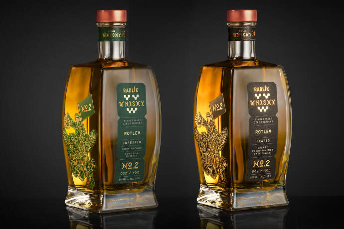 Radlik Whisky - obe lahve